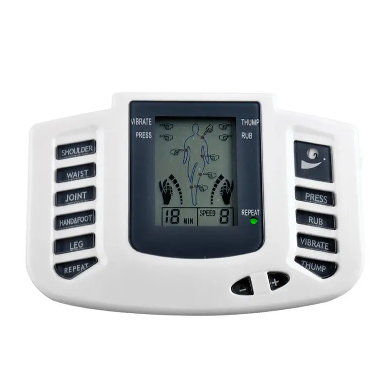 

Health Care Electrical Muscle Stimulator Massage Stimulate Muscle Acupuncture Therapy Machine Slimming Body Massager 16pcs pads