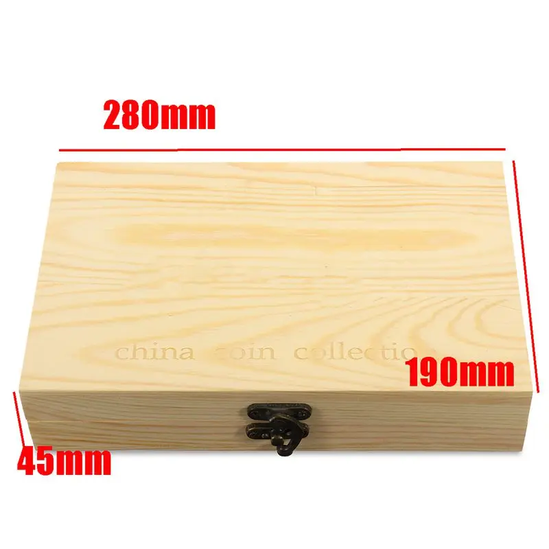 HHO-100Pcs/коробка деревянная монета дисплей Ящики для хранения Круглый в коробке держатель домашний футляр для хранения контейнеры для плиты монета