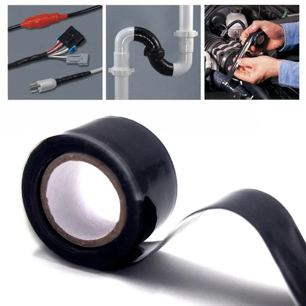 

Waterproof Silicone Repair Tape Practical Self-Adhesive Repair Bonding Fusing Rescue Tape Wire Hose Tape