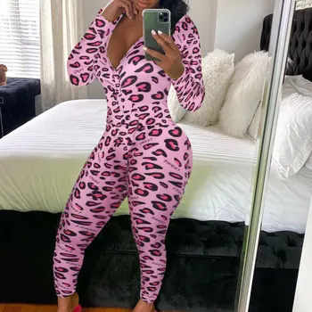 

Multicolor Women Pajama Sets Autum One-piece Suit Pyjamas Femme Cartoon Print Jump Suit Sleepwear Set Women Homewear