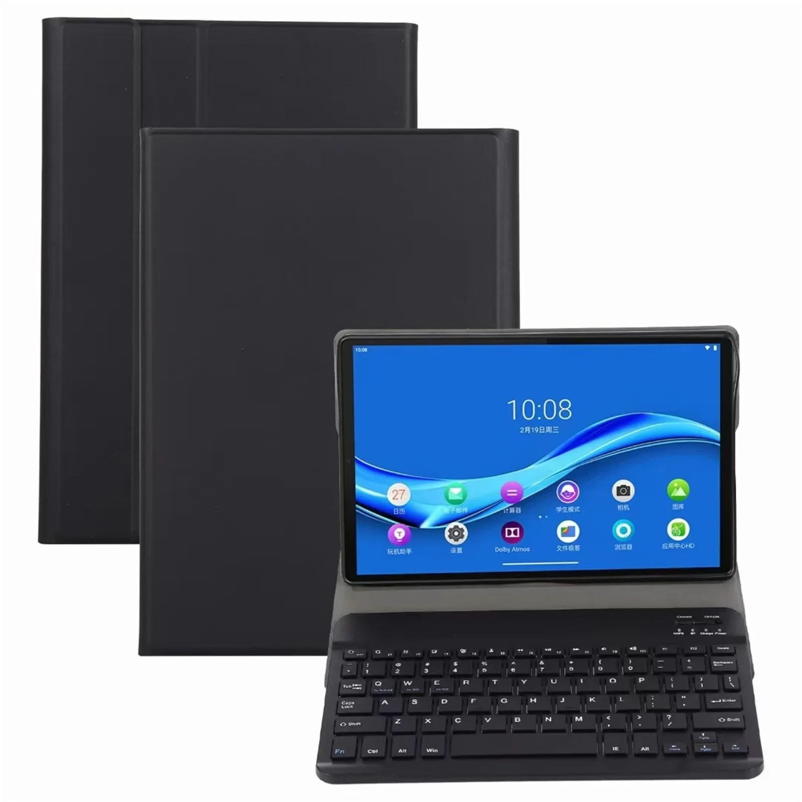 Bluetooth Wireless Keyboard For Lenovo Tab M10 HD 10.1 X306F/X306X Leather Tablet Hard Case Solid Color Anti-fall Protector | Компьютеры и