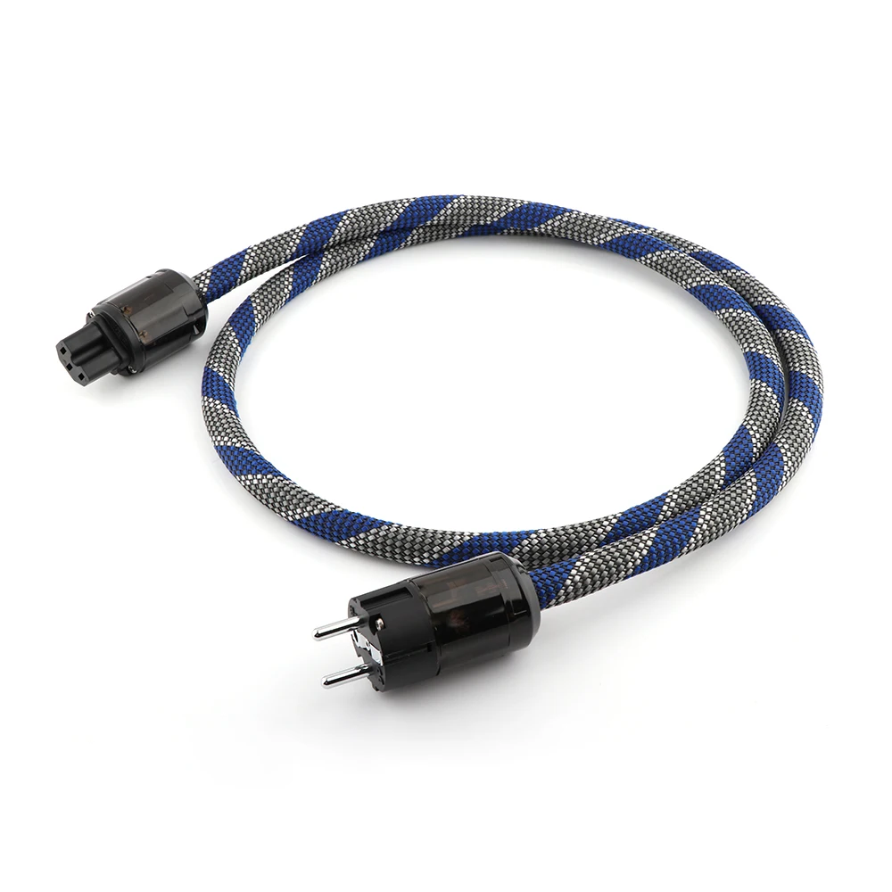 HI End EU AC Power Cable 3pins EU Plug Power Cord Audiophile Power Cable CD Tube amplifer headphone