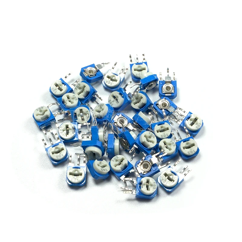 Trimmer Potentiometer 20pcs RM063 RM-063 100 200 500 1K 2K 5K 10K 20K 50K 100K 200K 500K 1M ohm Trimpot Trimmer Potentiometer variable resistor adjustable resistor