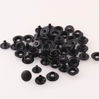 50Sets Metal Black Color 10/12/15mm Snap Button Stud Fasteners Press Sewing Leather Craft Bag Clothes accessories 2