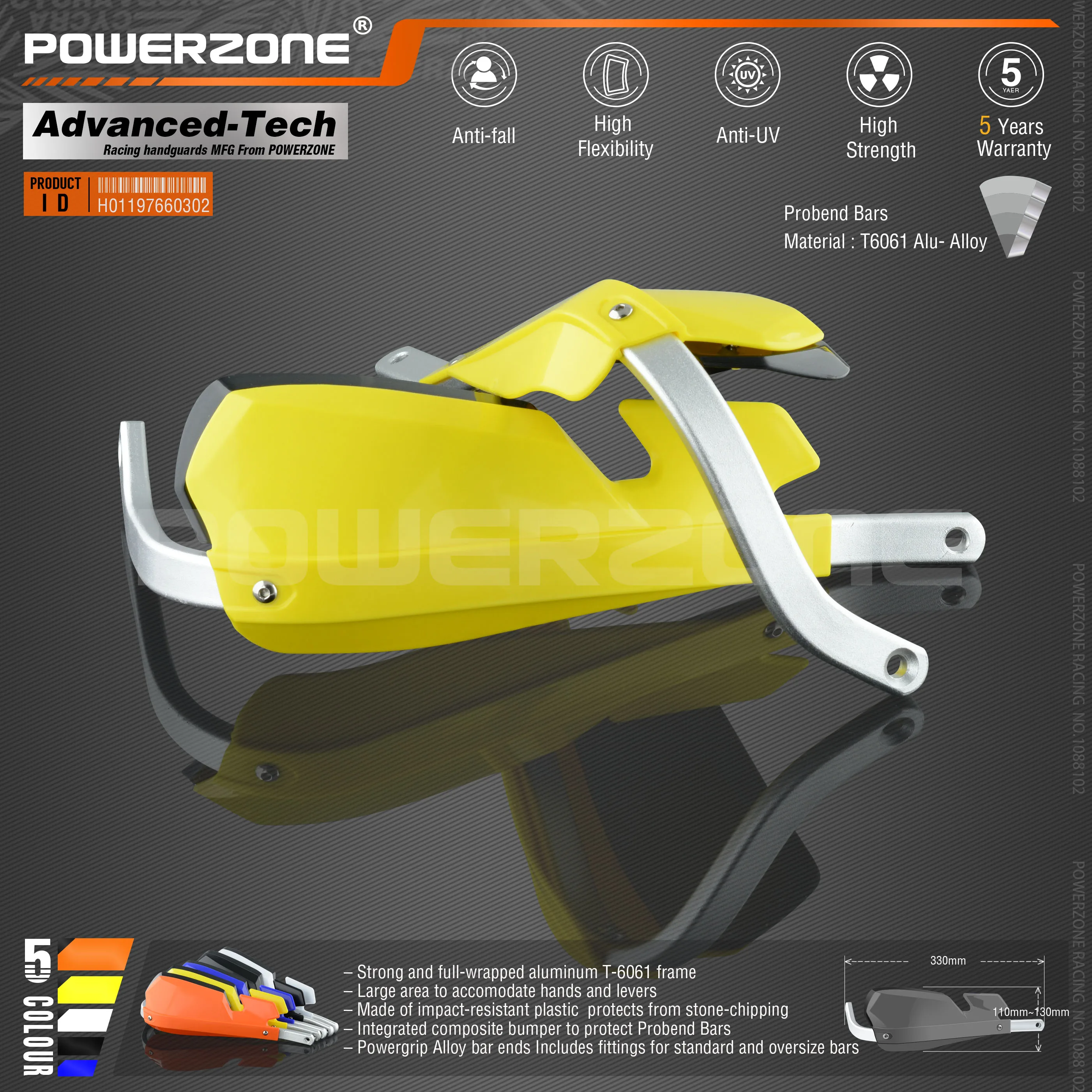 Powerzone PZ-Motect рукавицы для Honda KTM ADV EXC EnduroHusqvarna TE CRF WRF DRZ KLX Мотоцикл Байк ATV руль