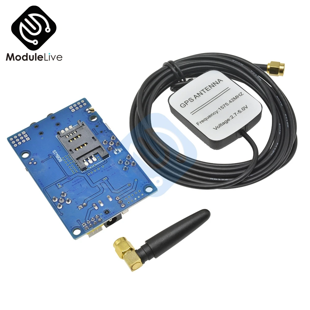 SIM808 модуль GSM GPRS gps макетная плата SMA с gps антенной для Arduino