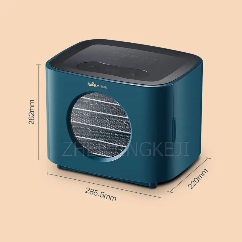 5 Trays Food Dehydrator Fruit Vegetable Meat Medicinal Materials Drying Machine 10L Intelligent Electric Dryer Equipment  220V 3