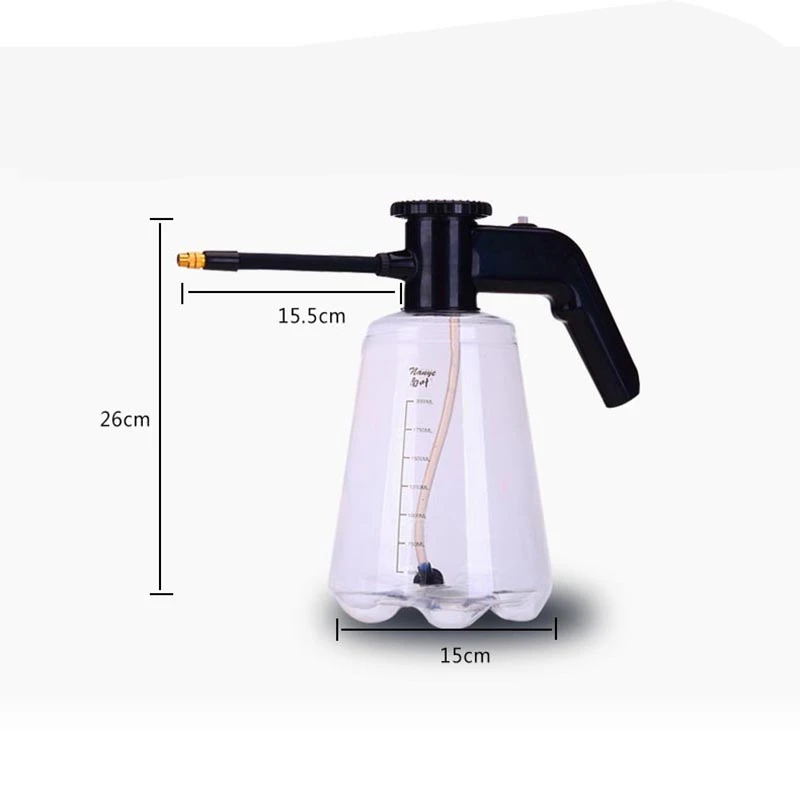 2L прозрачный садовый Электрический распылитель с длинной насадкой для рта, высокая бутылка с пневматическим разбрызгивателем, садовый поливальник для цветов, горшок для воды