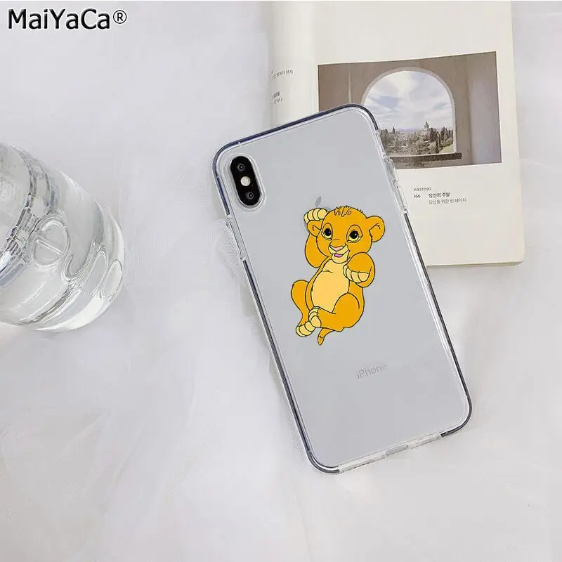 MaiYaCa Король Лев Лучший Прозрачный чехол для телефона для Apple iphone 11 pro 8 7 66S Plus X XS MAX 5S SE XR Чехол для мобильного телефона s