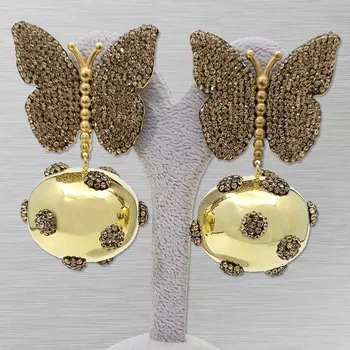 

Butterfly Marcasite Earrings Yellow
