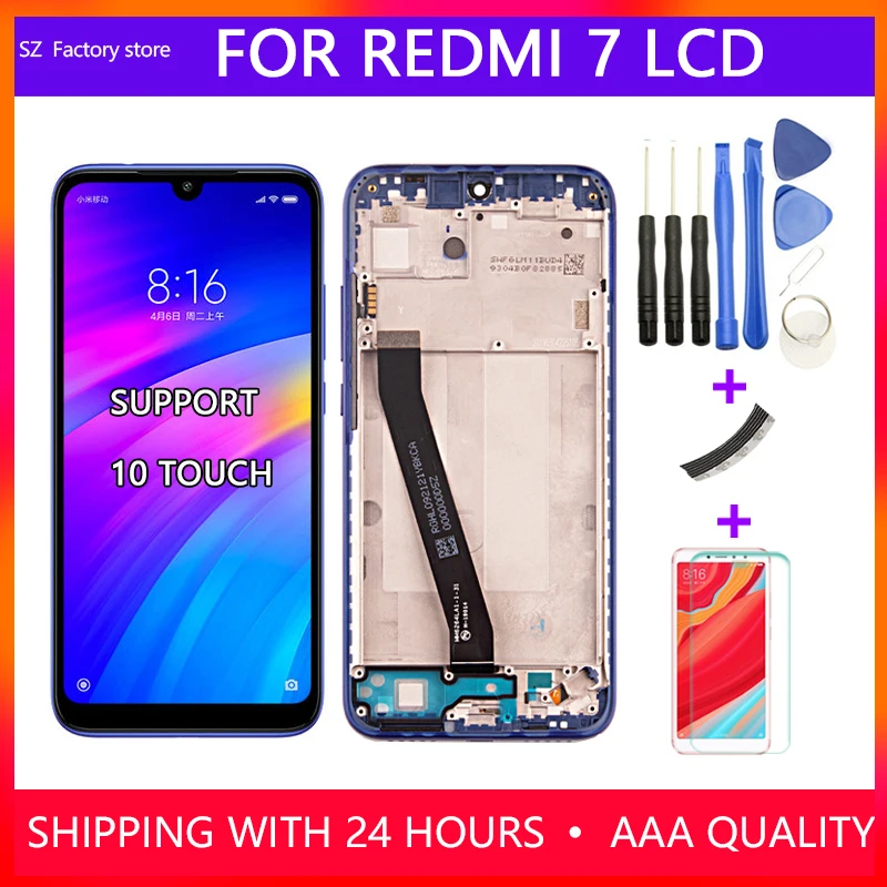 

6.26" LCD Display & Touch Screen Digitizer Frame Assembly Set For Xiaomi Redmi 7 Screen Replacement For Redmi7 Snapdragon 632