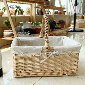 

Willowerwork Hand Cabas Rattan Plaited Articles Accept Basket Gift Fruits Basket Shopping Basket Accept Basket Photography