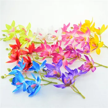 Bouquet 8cm Silk Artificial Flower Fake Lily Aquatic Plants Home Room Decoration diy Flower Fake Flowers