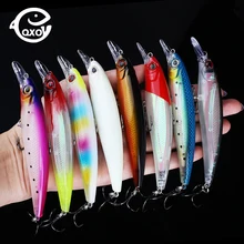Pesca wobblers isca para pesca minnow 11cm 14g todos os produtos para iscas de peixe artificial isca lápis alimentador luminoso pesca(China)