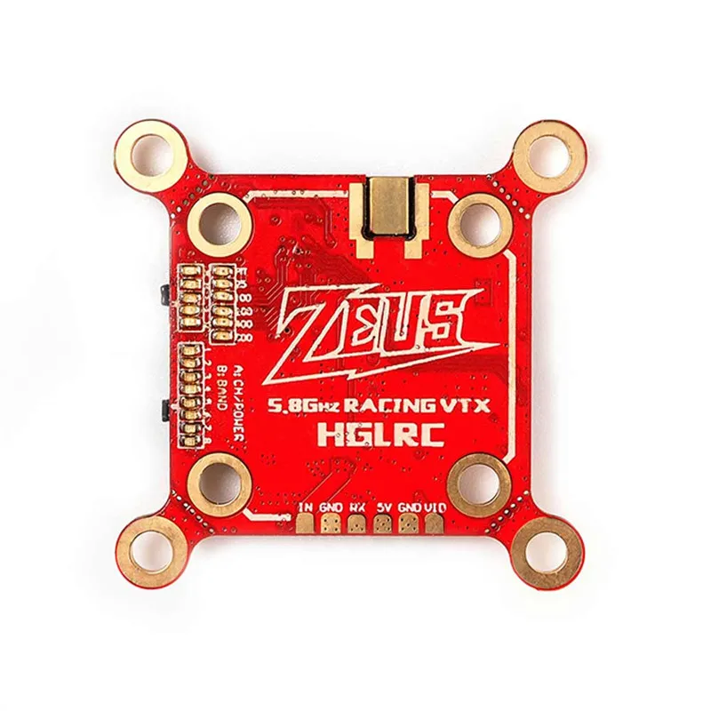 

HGLRC Zeus VTX 5.8G 40CH PIT/25/100/200/400/800mW Smart Mounting 20*20mm/30*30mm FPV Transmitter For FPV RC Drone Quadcopter