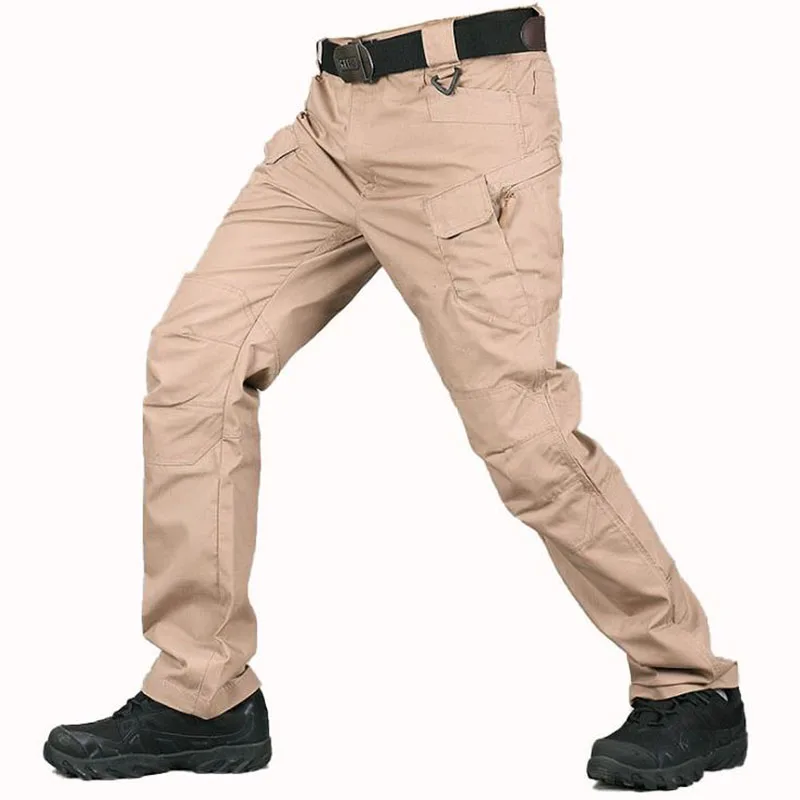 Pantalones cargo de color caqui para hombre, ropa de trabajo militar de la  selva, ajustada, táctica, informal, de talla grande|Pantalones informales|  - AliExpress