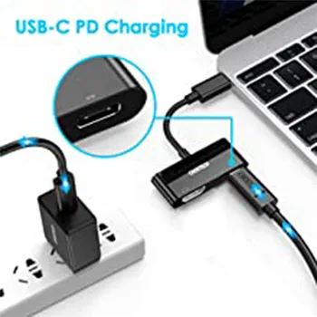 

USB Type-C HDMI Female Adapter with 60W PD Charging Port for Surface Book 2 USB C to HDMI Adapter(4K@60hz) for Dell XPS 13/15