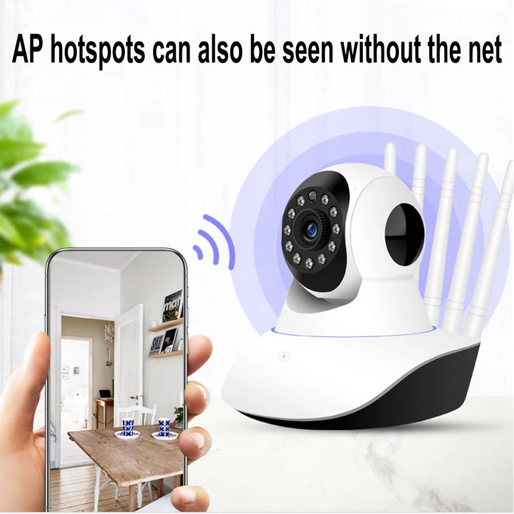 

HD 1080P 2MP Home Security IP Camera Wireless PTZ Mini Surveillance Camera Wifi Camara Pet CCTV IR Baby Monitor Audio Record P2P