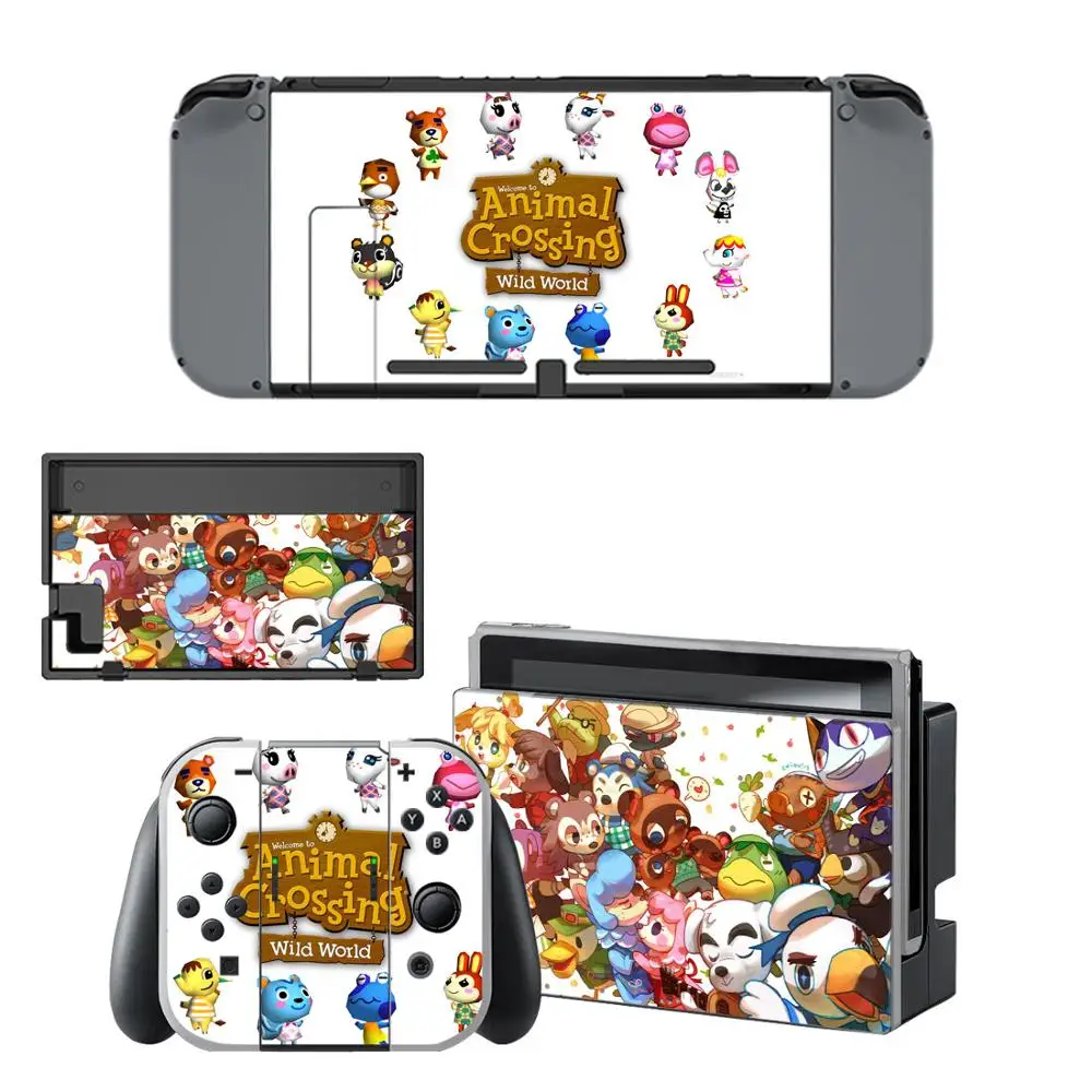 

Animal Crossing Wild World Skin Sticker vinyl for Nintendo Switch sticker skin NS Console and Joy-Con Controllers