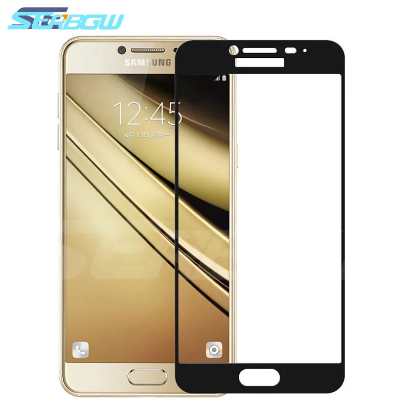 Закаленное защитное стекло 9D для Samsung Galaxy A3 A5 A7 J3 J5 J7 2016 2017 S7|Защитные стёкла и
