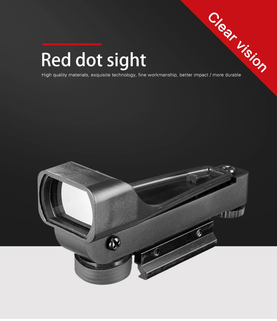 Aria Wide Angle Red Dot Sight Pistol Rifle 