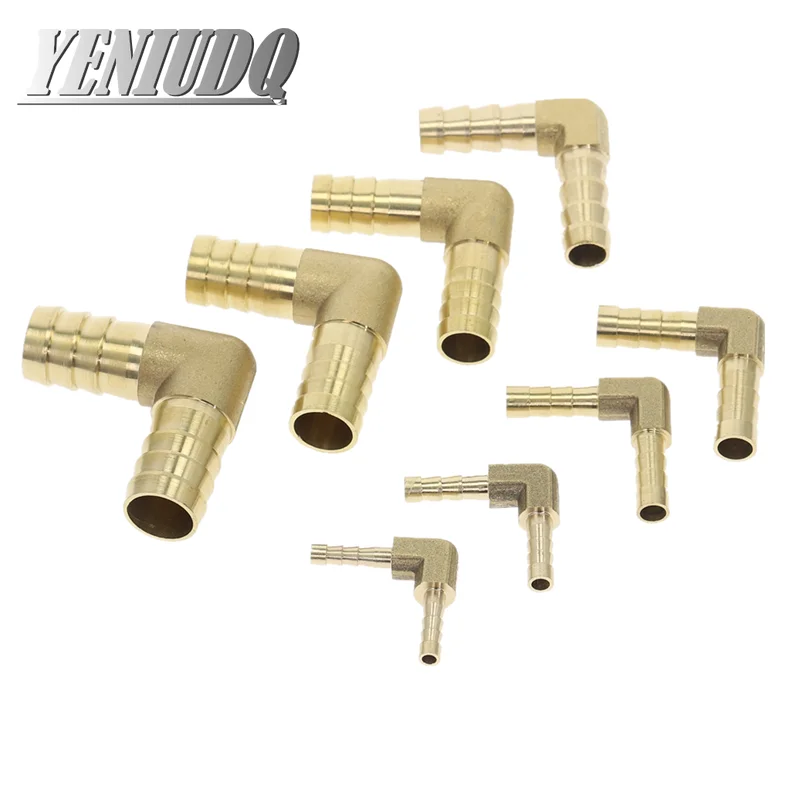 Brass Hose Pipe Fitting Coupling Elbow Equal Reducing Barb 4mm-16mm ID Hose Copper Barbed Coupler Connector Adapter