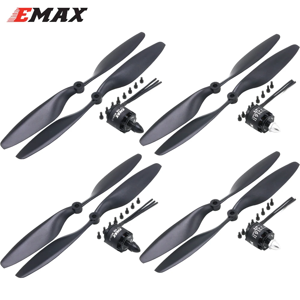 4 компл./лот Emax MT2216 II 810KV CW/CCW бесщеточный мотор + 1045 пропеллеры для