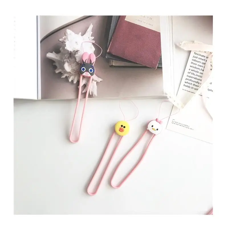 Custom Kawaii Duck mobile phone hand straps Neck Strap Lanyards for keys ID Card Gym USB Hanging Rope lanyard keychain Rinker