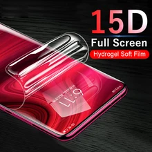 15D полное покрытие Гидрогелевая пленка для Xiaomi Redmi Mi 9t Note 7 5 6 Pro K20 Защита экрана для Xiaomi Mi 9 SE мягкая пленка не стекло