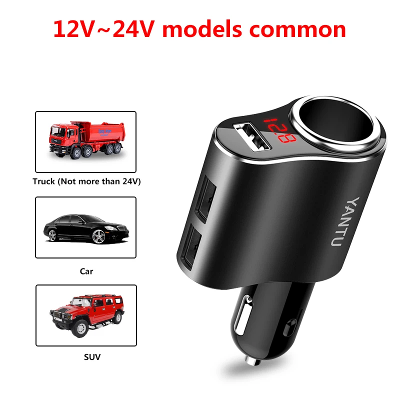 Разветвитель автомобильный с 3 USB портами 5 В 1 А|lighter socket|car cigarette lighter socketcigarette socket |