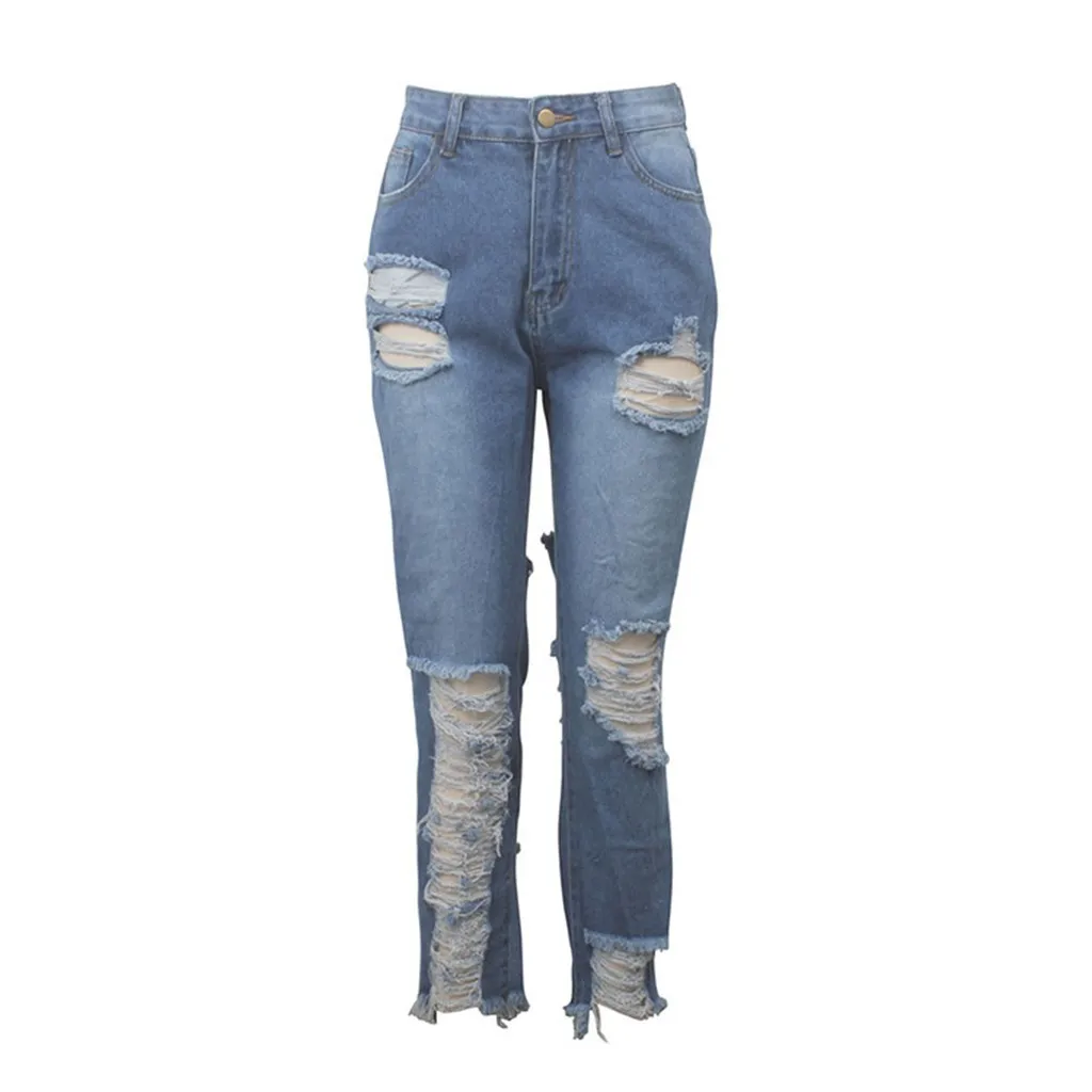 Женские джинсы с высокой талией брюки на пуговицах штаны клеш Женские джинсы прямая поставка 2019 W904