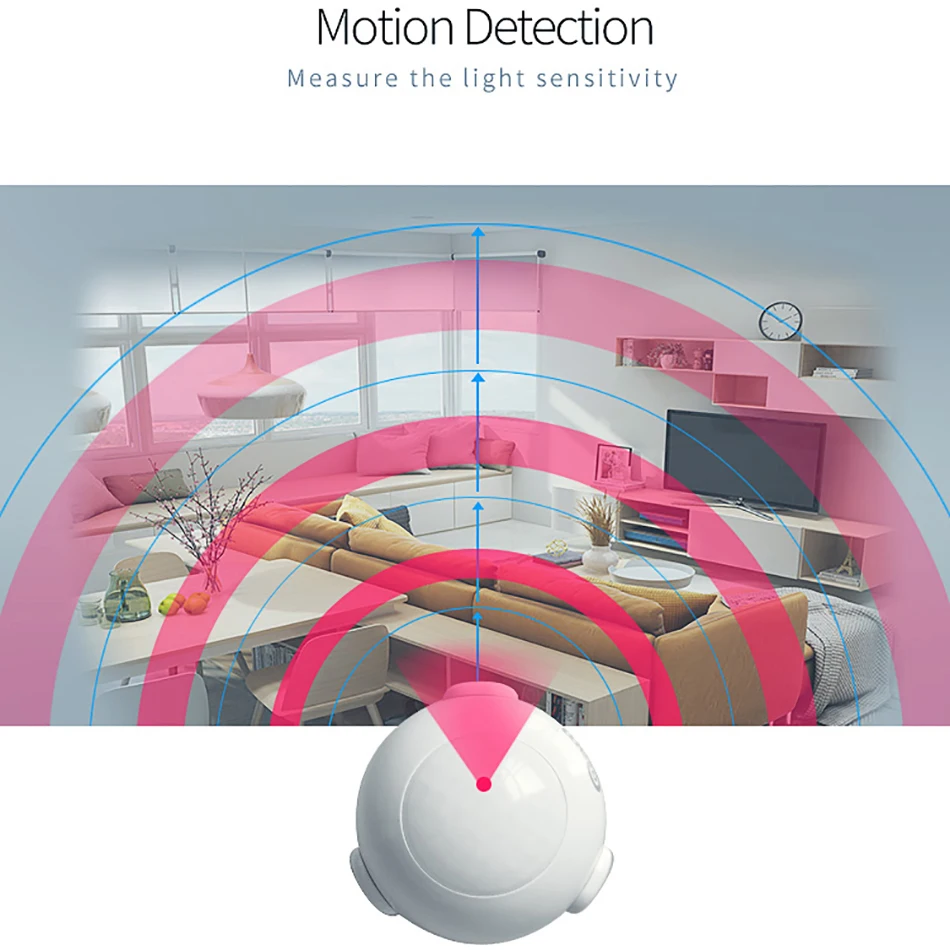 Smart Life Battery Powered WiFi Tuya Z-wave PIR Motion Sensor Detector Home Automation Alarm System Motion Alarm work with IFTTT