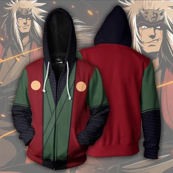 

Anime Naruto Hoodie Hokage Uzumaki Naruto Uchiha Sasuke Hatake Kakashi Ootutuki Zipper Coat Thin mens Hoodies Sweatshirt hoody