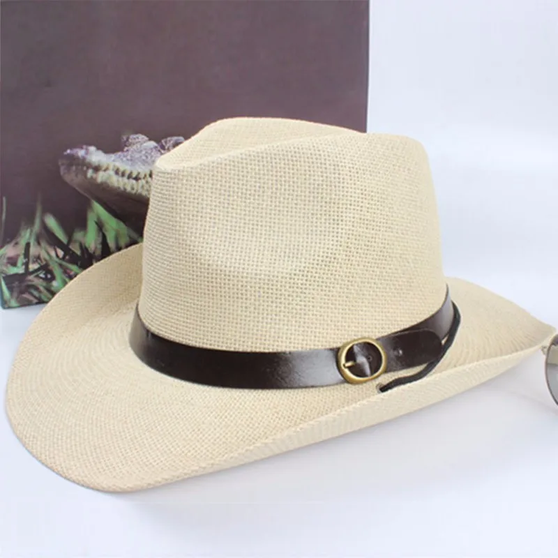 Шикарная Унисекс Женская/мужская Ковбойская мягкая фетровая шляпа широкие поля, из соломы один размер Кепка x