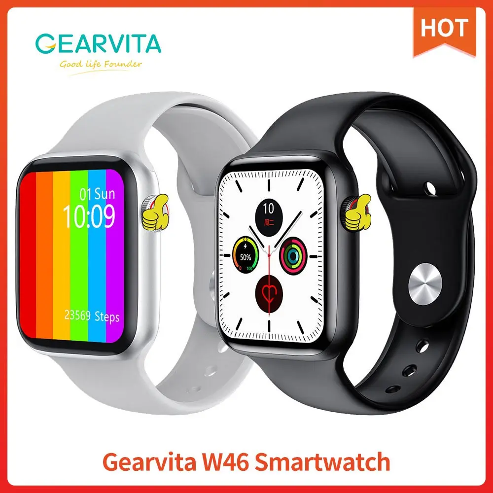 

W46 Smart Watch 2020 Men Women ECG Body Temperature 1.75 Inch 320*385 HD IP68 Waterproof Smartwatch pk IWO 12 Pro W26