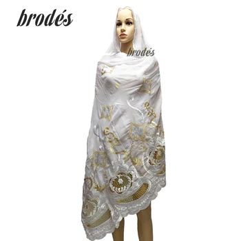 

2019 New African Women Scarfs soft cotton match net HEADSCARF big size scarf for shawls wraps