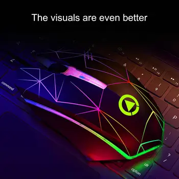 

G6 Newest Professional Gaming Mouse With Color LED Light 1200 Dpi USB Wired Ergonomic Gamer Mice For PC/Laptop