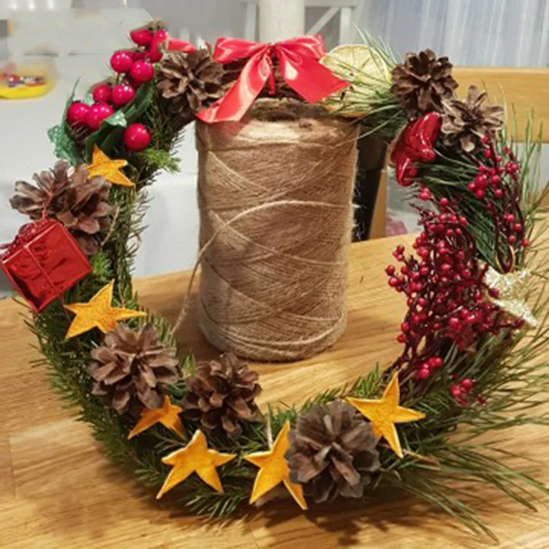 Kerst Рождественский кулон-венок рождественские украшения для дома navidad орнамент «Новогодняя елка» Noel рождественские новогодние поставки Natal