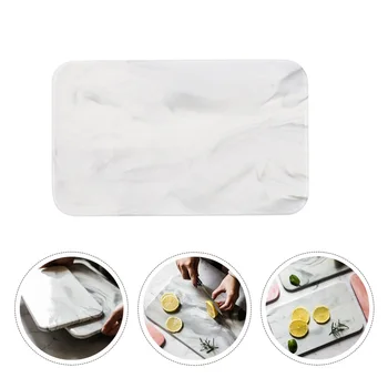 

Nordic Simple Ceramic Tray Rectangular Plate Cutting Board Cake Sushi Plate