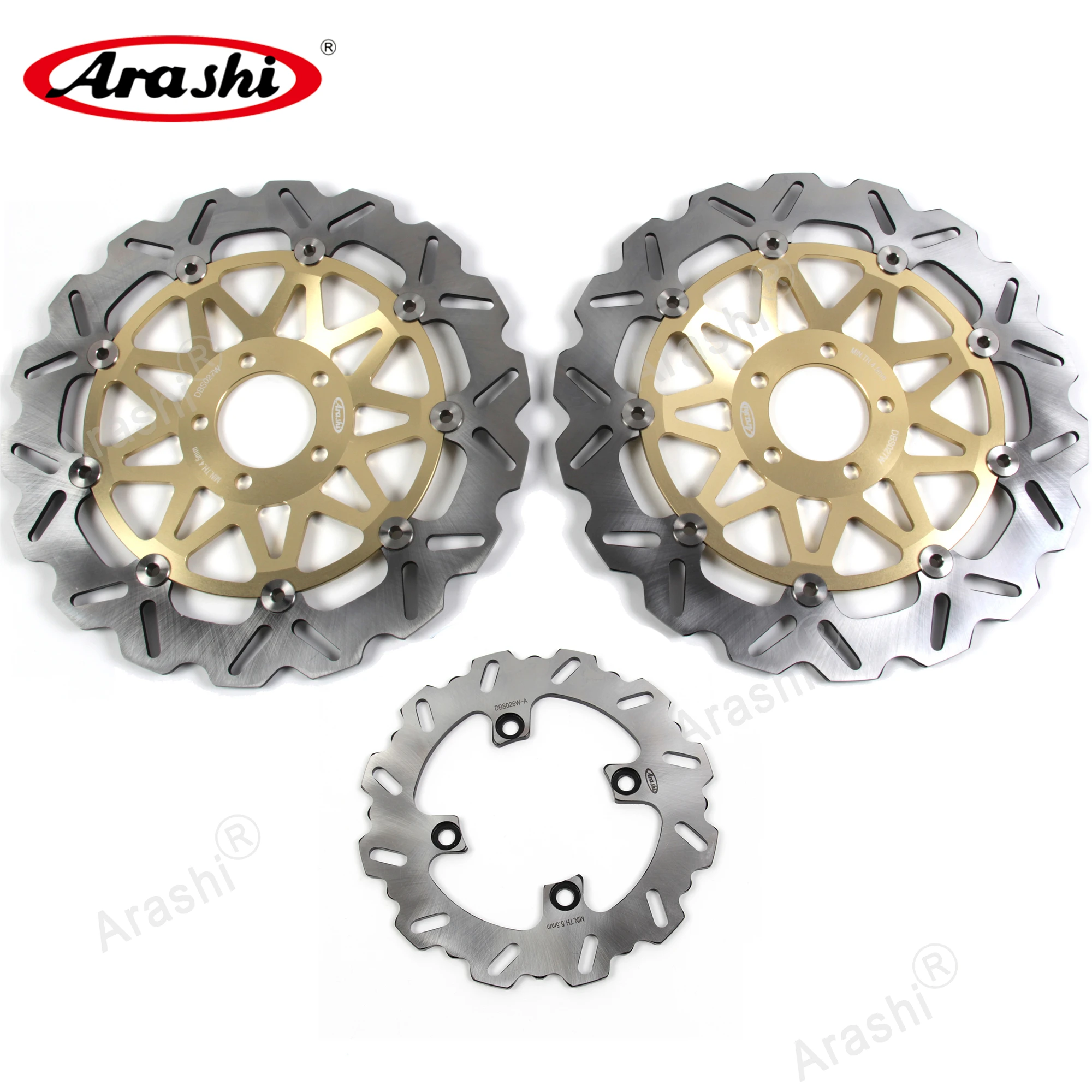 ARASHI NINJA ZX12R CNC Передние Задние тормозные диски для KAWASAKI ZX 12R 2000 2001 2002 2003 аксессуары
