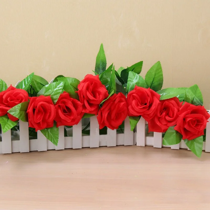 Fake Flower Rattan Vine Attic Air Conditioning Water Pipe Decoration Simulation Green Leaf New | Дом и сад