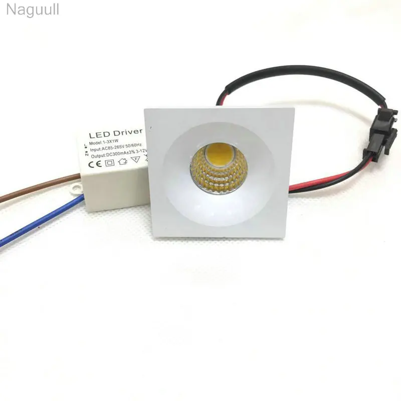 Spot para Baixo Luzes com Fonte de Alimentação Iluminação do Armário Lote Branco Pequeno Holofotes Led Lâmpada 110 220v Jewery Showcase 20 Pçs - 3w 9 led Spot Para Baixo Lâmpada luzes com