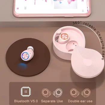 

TW70 Bluetooth 5.0 Earphone Wireless HIFI Sound Waterproof Handsfree Gaming Stereo Earbuds Earpiece Mini Sport U2Q4