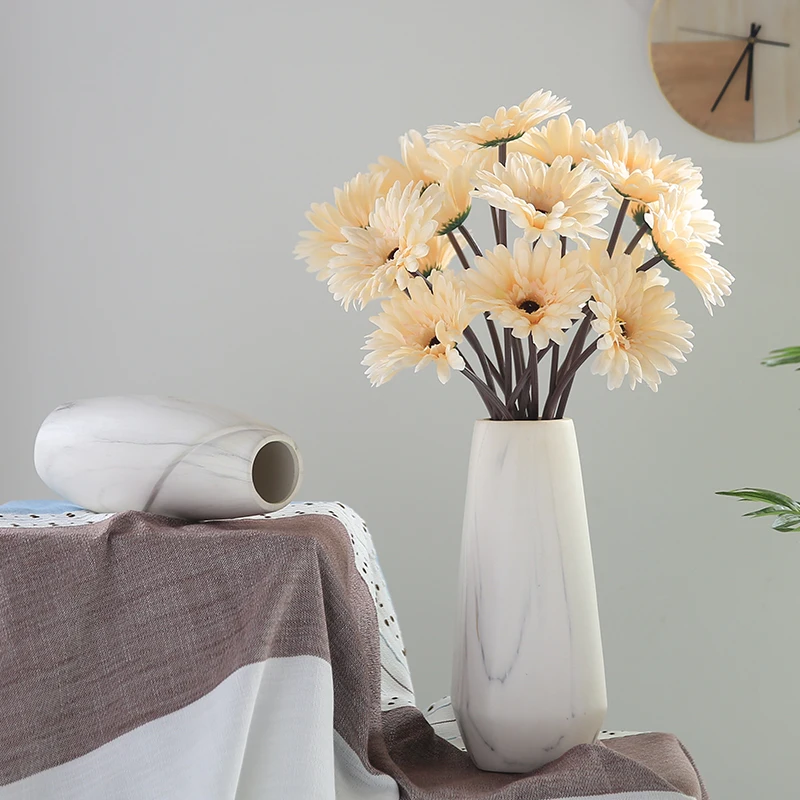 Стиль Gerbera искусственный букет гостиная стол модное украшение Искусственные цветы фотостудия съемки реквизит WSHYUFEI