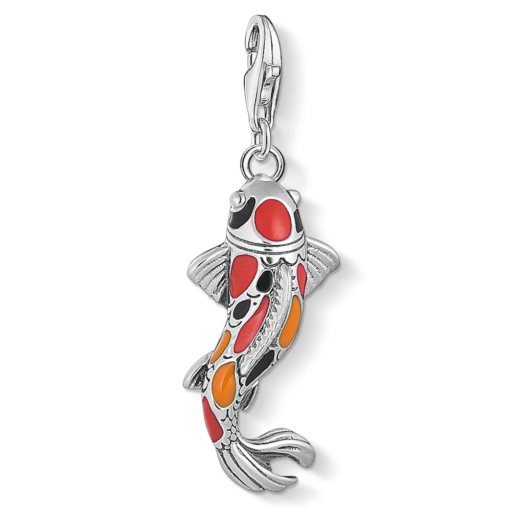 

Lucky Koi Fish Charms for Jewelry Making 925 Sterling Silver Good Luck DIY Fashion Jewelry for Bracelet Necklace Women Men