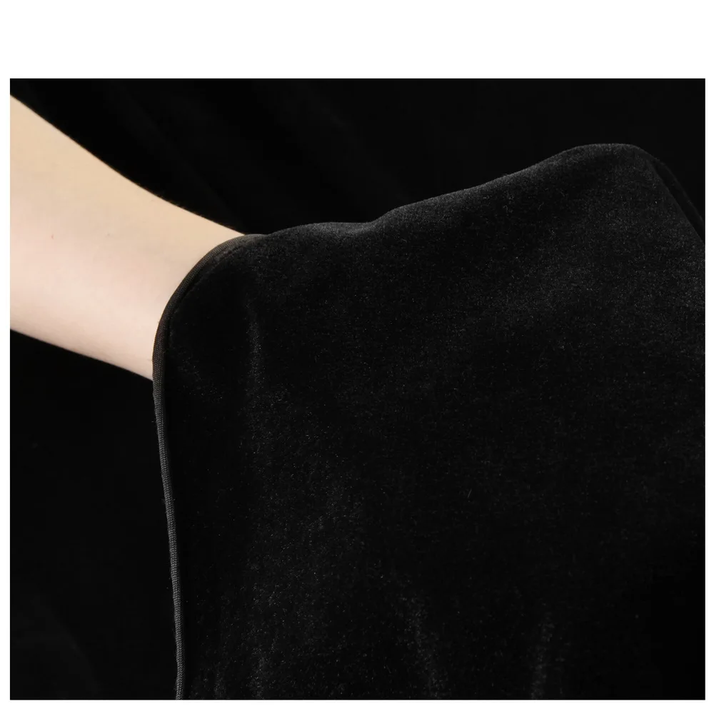 2*1m/2*2m/2*3m Black Background Cloth Velvet Velour Fabric Photography Bakcdrop