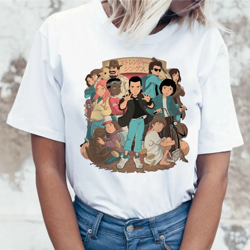 2020 summer ulzzang women's casual shirt stranger T-shirt retro T-shirt female viper costume 90s Harajuku funny movie shirt