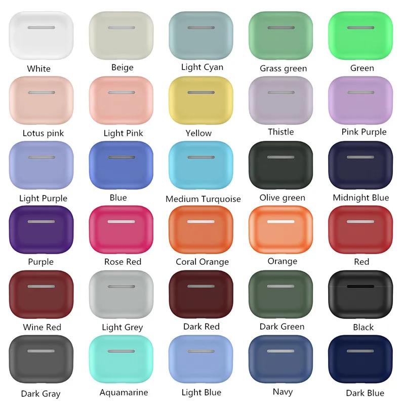 Ультратонкий Мягкий силиконовый чехол для Apple Airpods Pro, Модный милый однотонный чехол для наушников с Bluetooth для Air pods Pro Capa