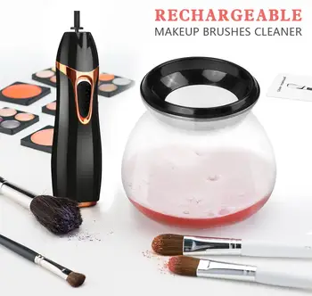 

Electric Silicone Makeup Brush Cleaner Tool Make Up Washing Brush Gel Cleaning Mat Hand Tool Foundation Makeup Brush Machine