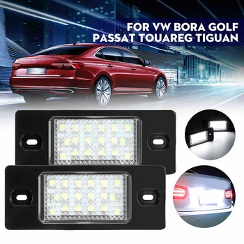 

2pcs LED Number License Plate Light Lamp Error Free 1J5943021D 1J5943021A for VW Bora Golf 4 5 Wagon Passat Tiguan Touareg Mk1